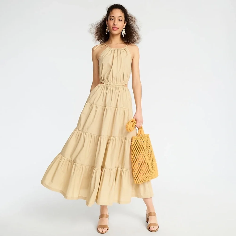J.Crew Harbour side-cutout midi dress BI551